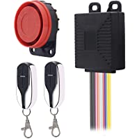 ShinePick Alarma Moto con Mando- Sistema de Alarma Antirrobo Alarma 125db para Motocicletas de 12V